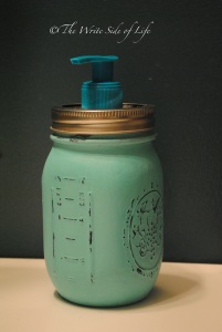 Turquoise Mason Jar Soap Dispensers by The Write Side of Life